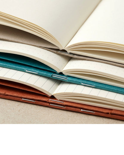 Pureboro A5 Slim Paper Journals Set of 3 64 Pages Each Mixed Layouts - Detail view